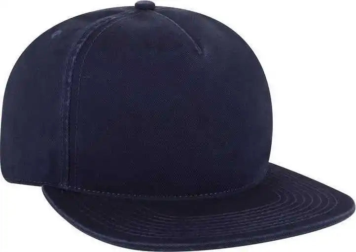 Otto 176 1315 5 Panel Low Profile Style Dad Cap Navy / one Size Fits Most