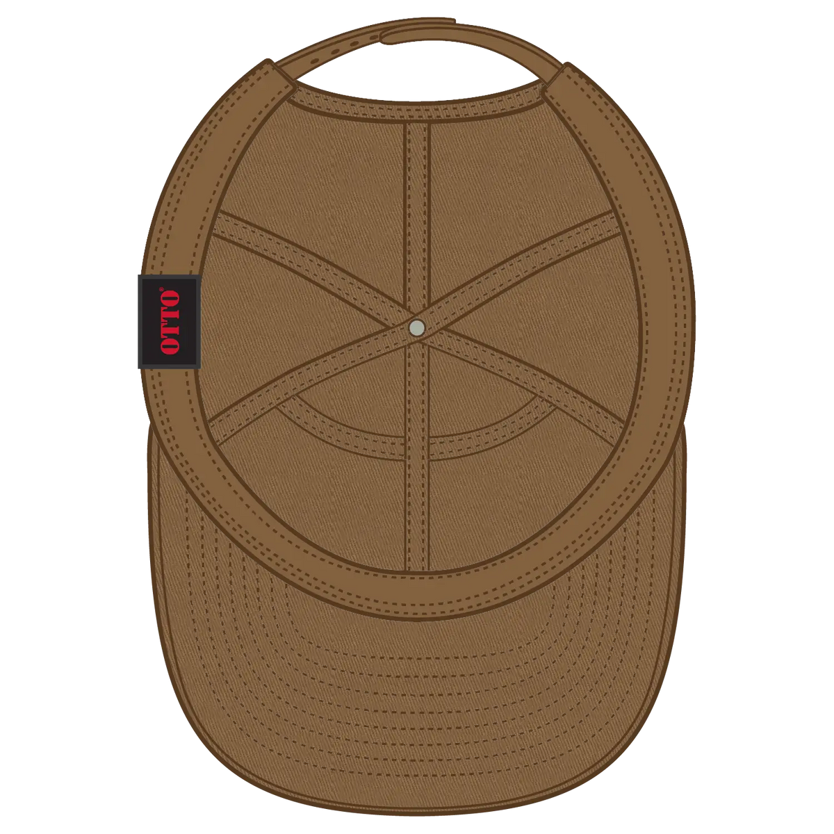 Otto 177-1331 ?Otto Snap’ 7 Panel Pro Style Snapback Cap - Coyote Brown - 3/8’’ - 5/8’’