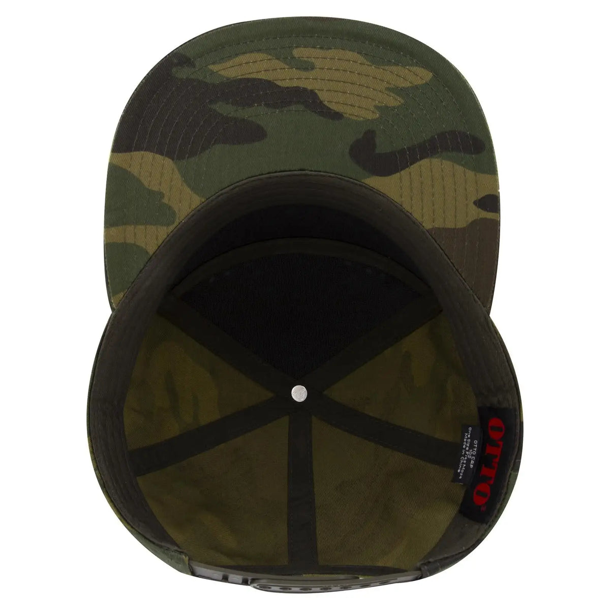 Otto 177-1331 ?Otto Snap’ 7 Panel Pro Style Snapback Cap - Dk.grn/brn - 3/8’’ - 5/8’’