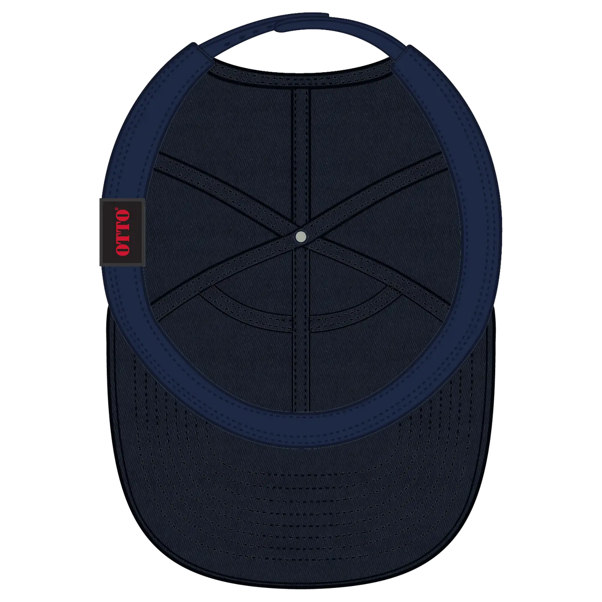 Otto 177-1331 ?Otto Snap’ 7 Panel Pro Style Snapback Cap - Navy - 3/8’’ - 5/8’’
