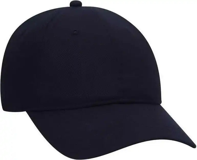 Otto 18-010 Brushed Cotton Twill Low Profile Pro Style Cap - Navy - one Size Fits Most
