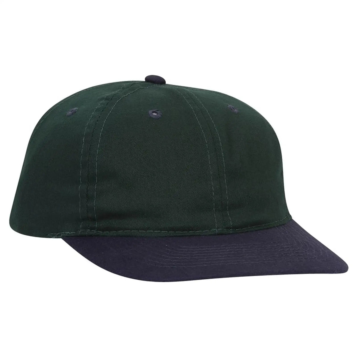 Otto 18-011 6 Panel Low Profile Baseball Cap - Nvy/dk.grn - 7 3/8’’ - 5/8’’
