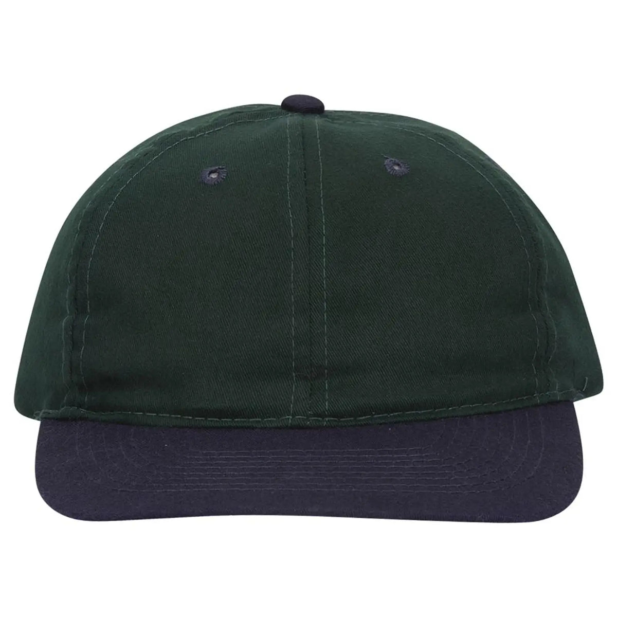 Otto 18-011 6 Panel Low Profile Baseball Cap - Nvy/dk.grn - 7 3/8’’ - 5/8’’