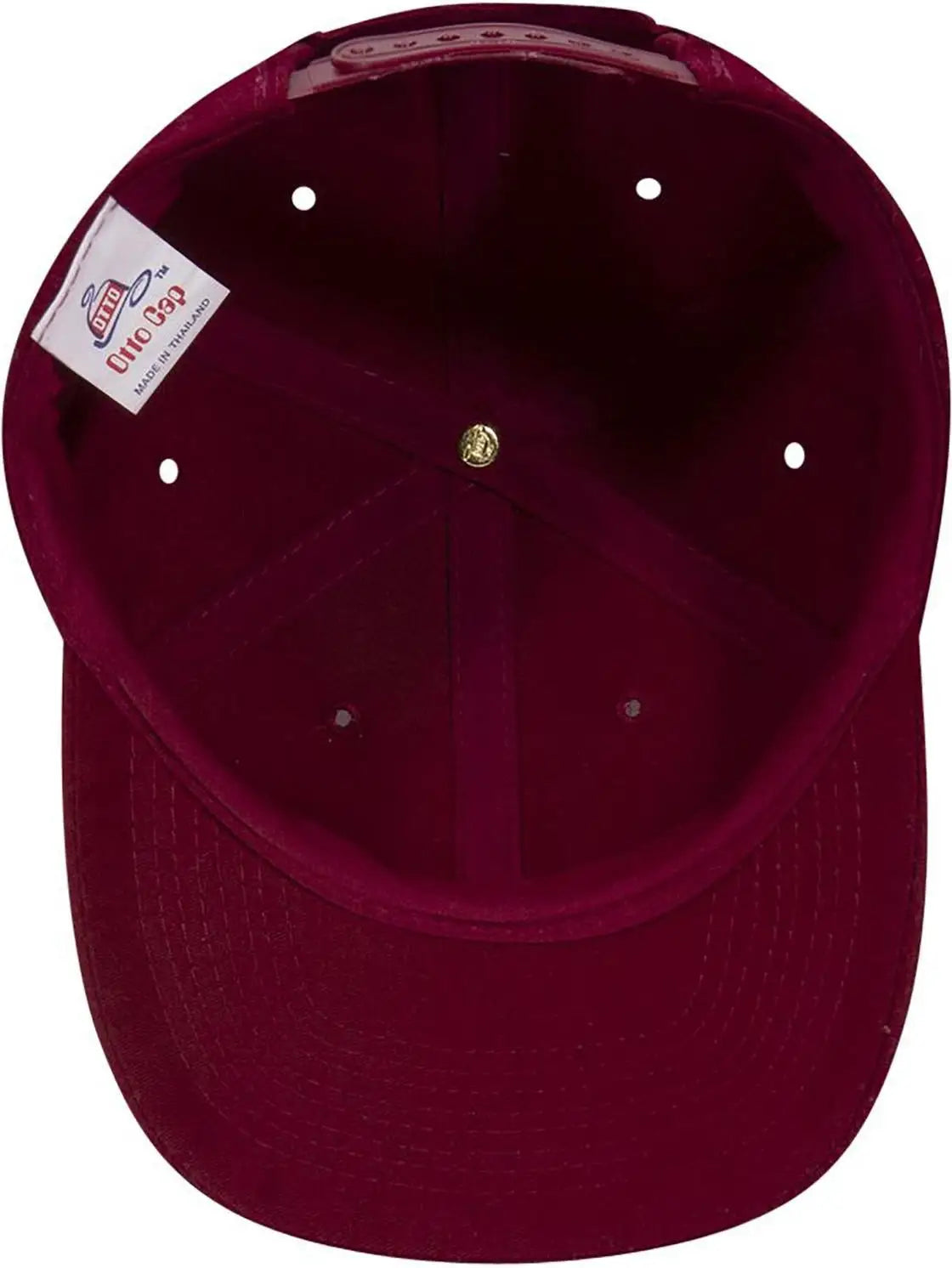 Otto 18-016 6 Panel Low Profile Baseball Cap - Burg. Marn - 1/2’’ - 7 5/8’’