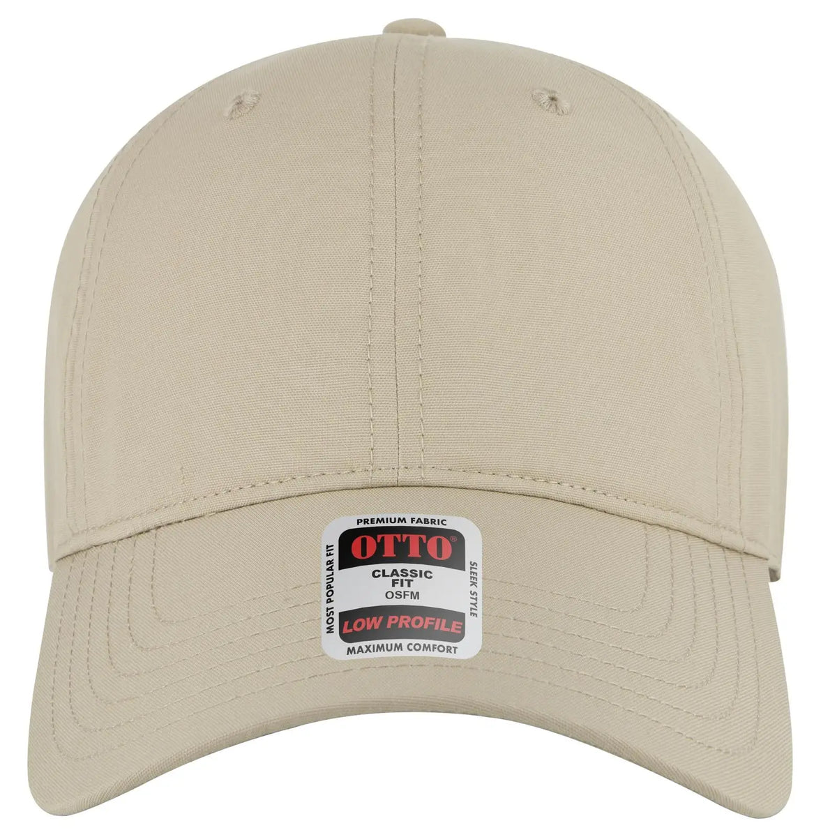 Otto 18-1 6 Panel Low Profile Baseball Cap - Khaki