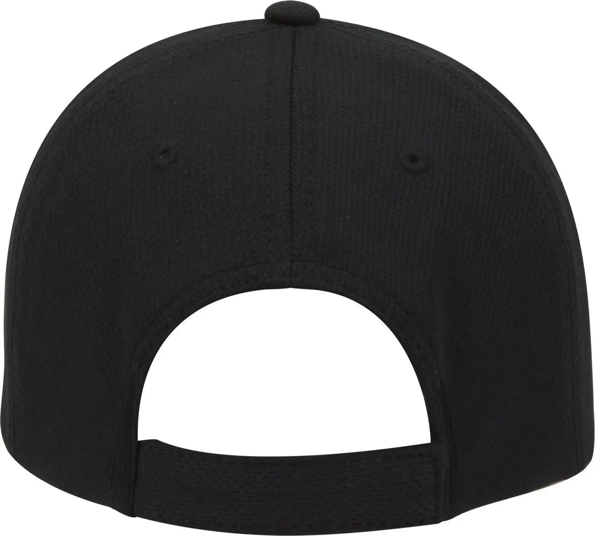 Otto 18-1042 6 Panel Low Profile Baseball Cap - Black - 1/2’’ - 7 5/8’’
