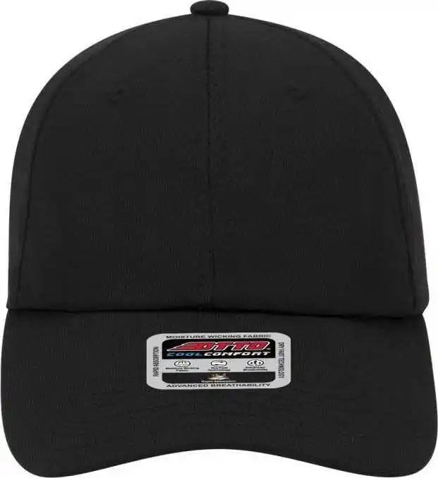 Otto 18-1042 Cool Comfort Polyester Mesh Low Profile Pro Style Unstructured Soft Crown Cap - Black - one Size Fits Most