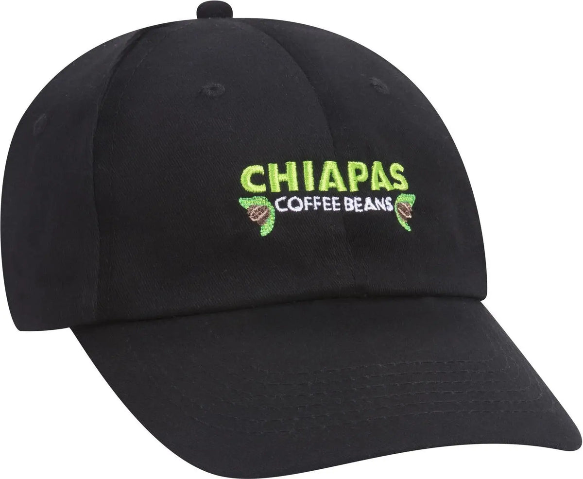 Otto 18-1108 6 Panel Low Profile Baseball Cap - Black - 1/2’’ - 7 5/8’’