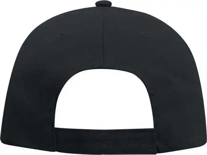 Otto 18-1108 6 Panel Low Profile Baseball Cap - Black - one Size Fits Most