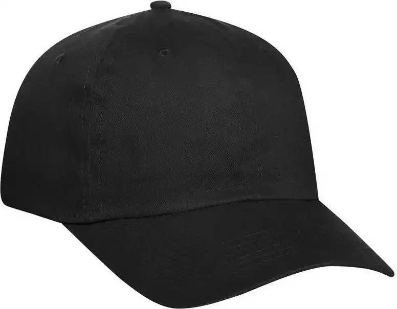 Otto 18-1108 6 Panel Low Profile Baseball Cap - Black - one Size Fits Most