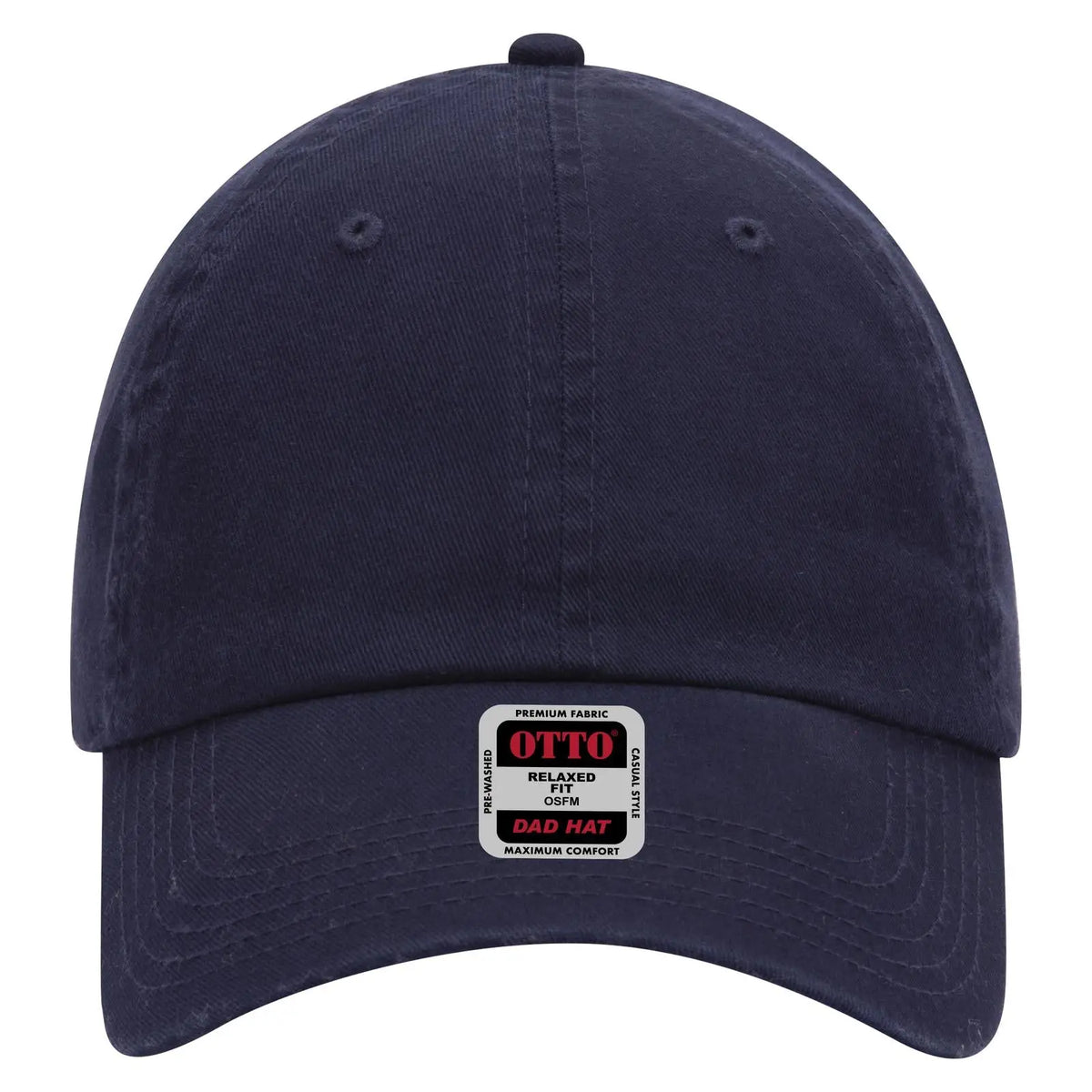 Otto 18-1225 6 Panel Low Profile Dad Cap - Navy - 7 3/8’’ - 5/8’’