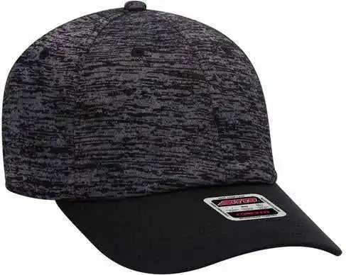 Otto 18-1231 Comfy Fit 6 Panel Low Profile Baseball Cap - Black Heather - one Size Fits Most