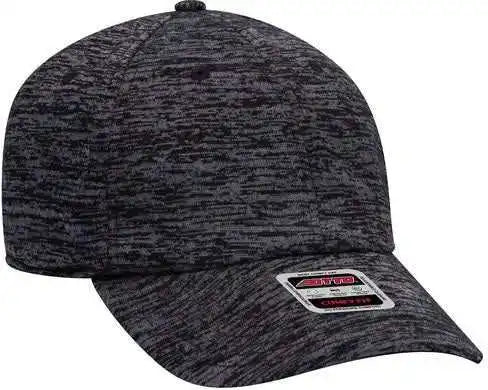 Otto 18-1231 Comfy Fit 6 Panel Low Profile Baseball Cap - Heather Black - one Size Fits Most