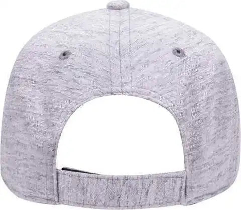 Otto 18-1231 Comfy Fit 6 Panel Low Profile Baseball Cap - Heather Gray - one Size Fits Most