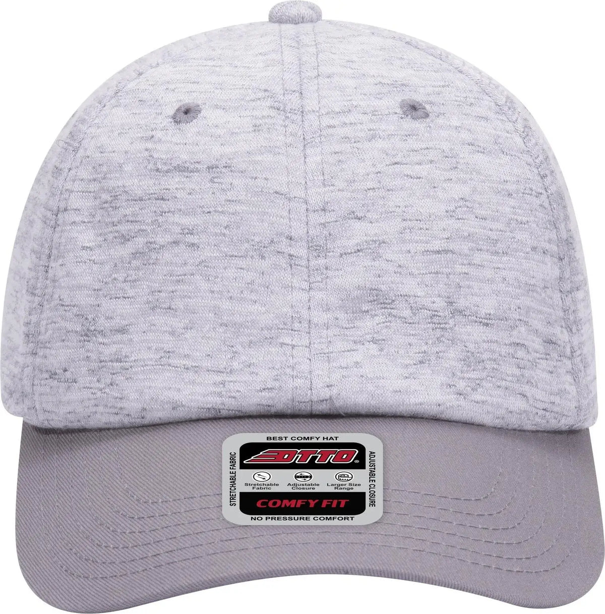 Otto 18-1231 ?Otto Comfy Fit’ 6 Panel Low Profile Baseball Cap - Gry/h. Gry - 1/2’’ - 7 5/8’’
