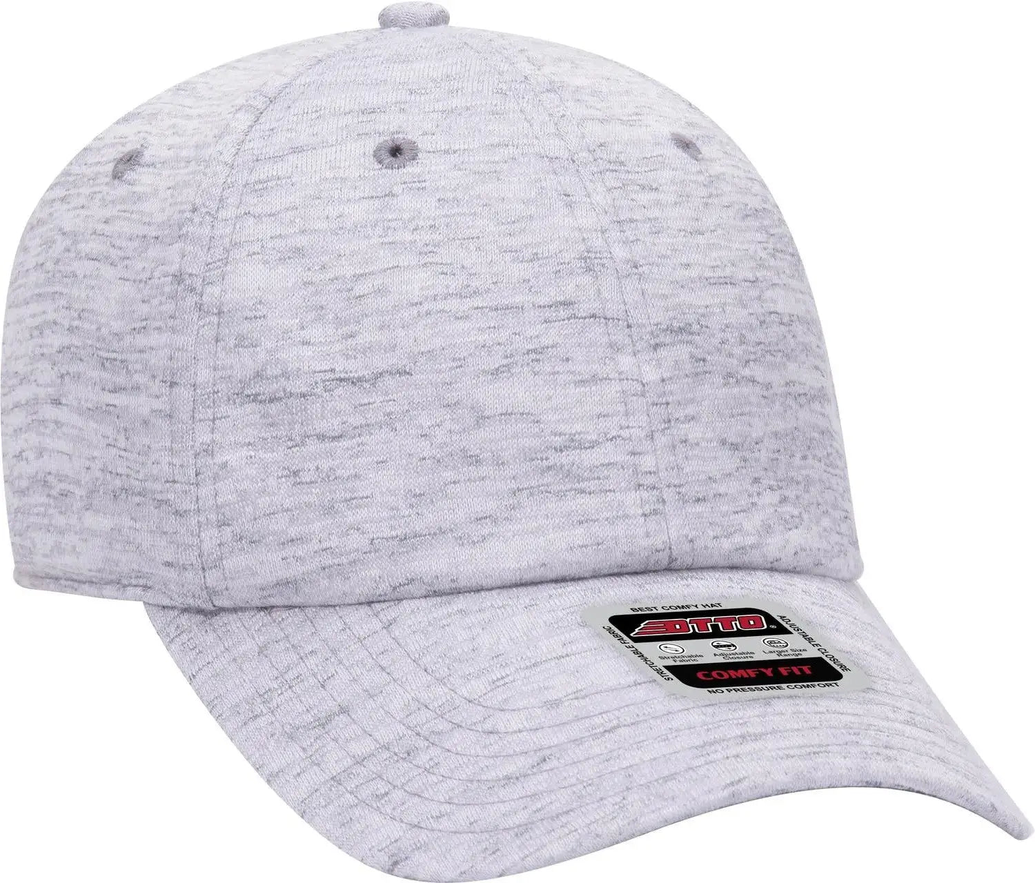 Otto 18-1231 ?Otto Comfy Fit’ 6 Panel Low Profile Baseball Cap - Heath. Gray - 1/2’’ - 7 5/8’’