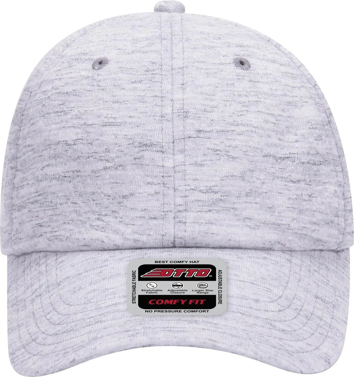 Otto 18-1231 ?Otto Comfy Fit’ 6 Panel Low Profile Baseball Cap - Heath. Gray - 1/2’’ - 7 5/8’’
