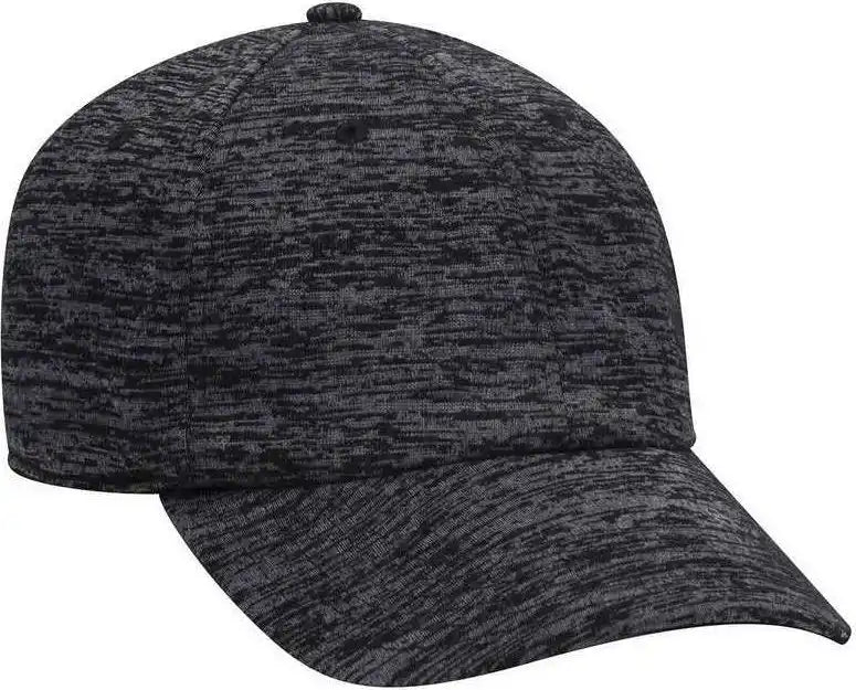Otto 18-1231a 6 Panel Low Profile Baseball Cap - Heather Black - one Size Fits Most