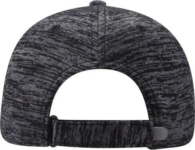 Otto 18-1231a 6 Panel Low Profile Baseball Cap - Heather Black - one Size Fits Most