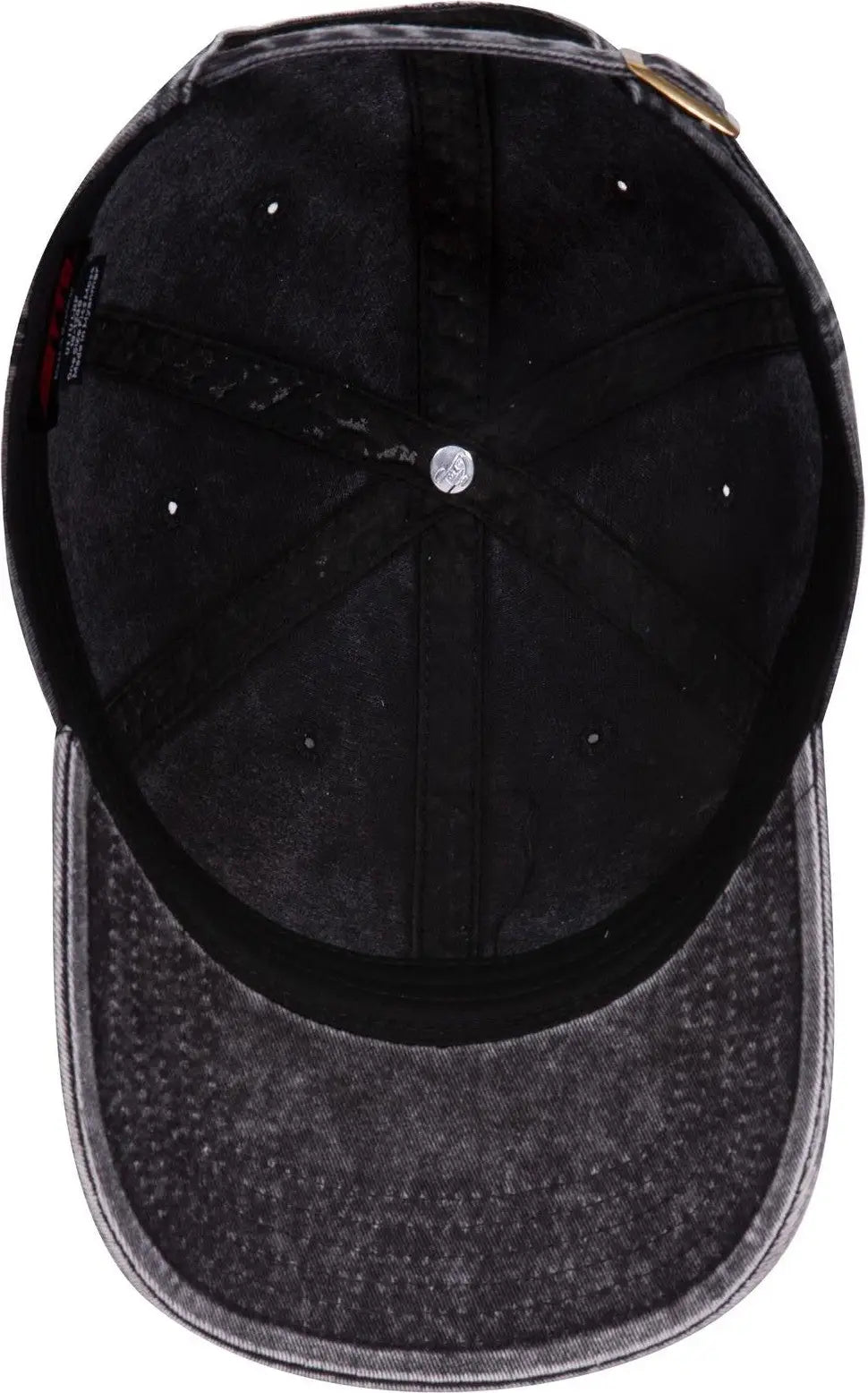 Otto 18-1248 6 Panel Low Profile Dad Cap - Black - 1/2’’ - 7 5/8’’