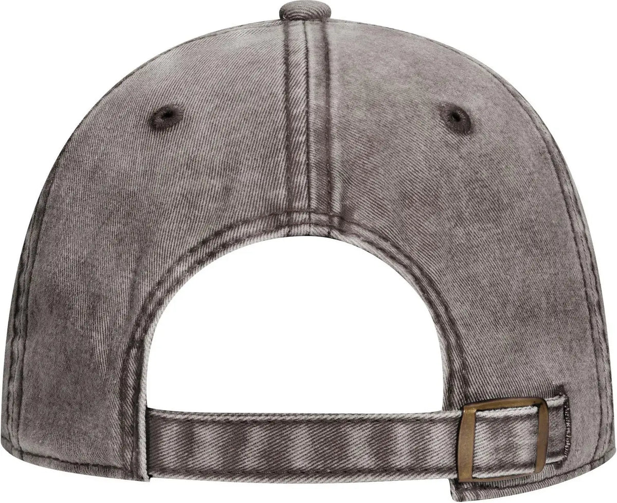 Otto 18-1248 6 Panel Low Profile Dad Cap - Char. Gray - 1/2’’ - 7 5/8’’