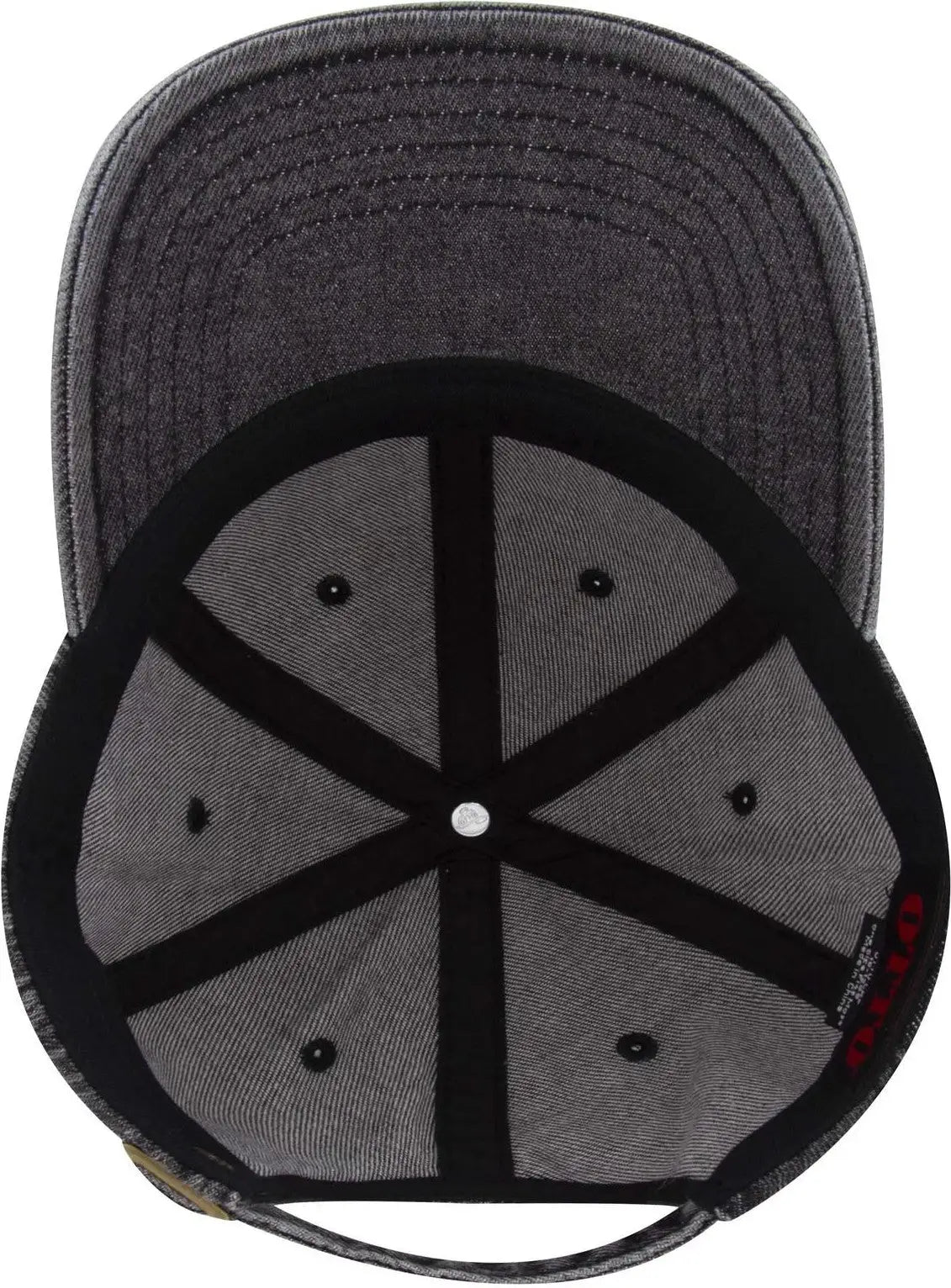 Otto 18-1248 6 Panel Low Profile Dad Cap - Deep Black - 1/2’’ - 7 5/8’’
