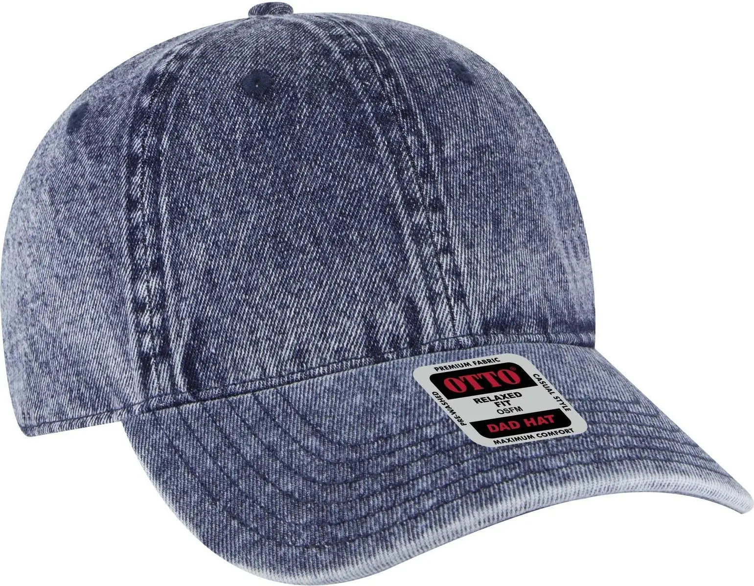 Otto 18-1248 6 Panel Low Profile Dad Cap - Deep Navy - 1/2’’ - 7 5/8’’