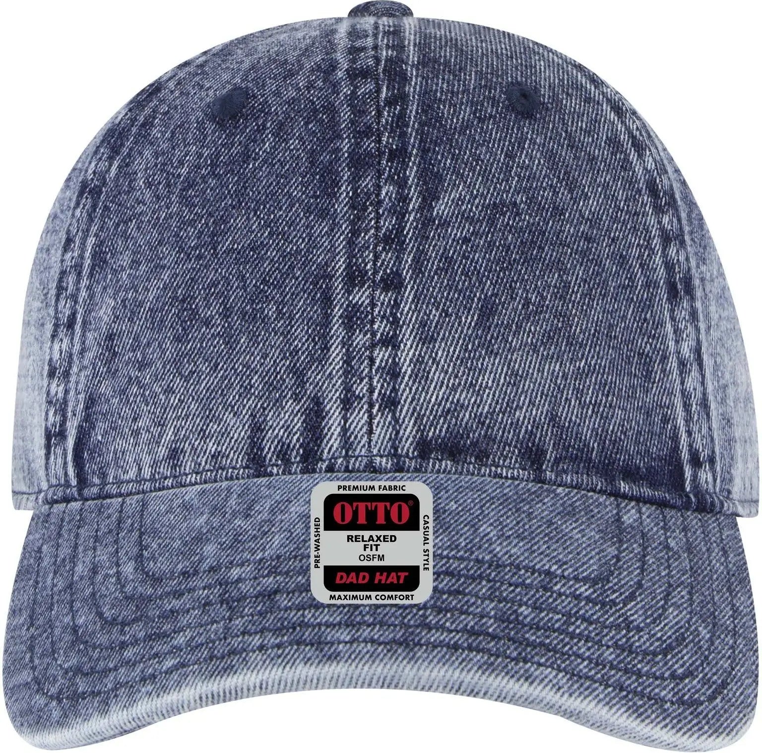 Otto 18-1248 6 Panel Low Profile Dad Cap - Deep Navy - 1/2’’ - 7 5/8’’