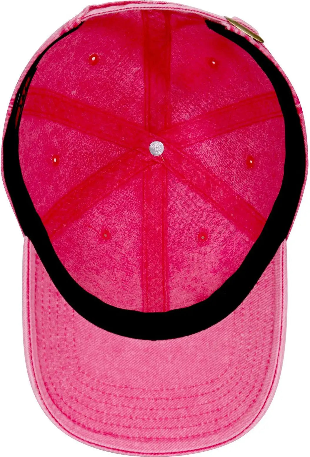 Otto 18-1248 6 Panel Low Profile Dad Cap - Hot Pink - 1/2’’ - 7 5/8’’
