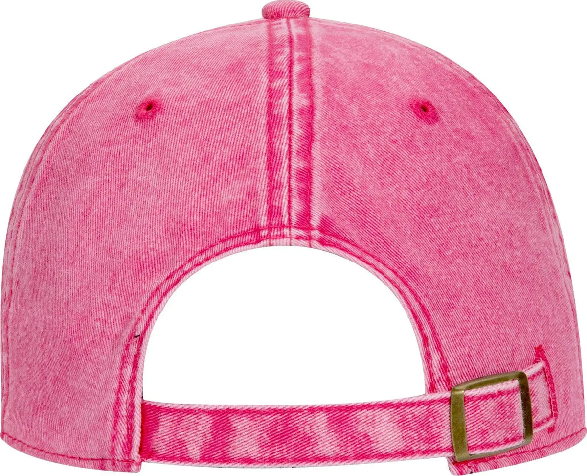 Otto 18-1248 6 Panel Low Profile Dad Cap - Hot Pink - 1/2’’ - 7 5/8’’