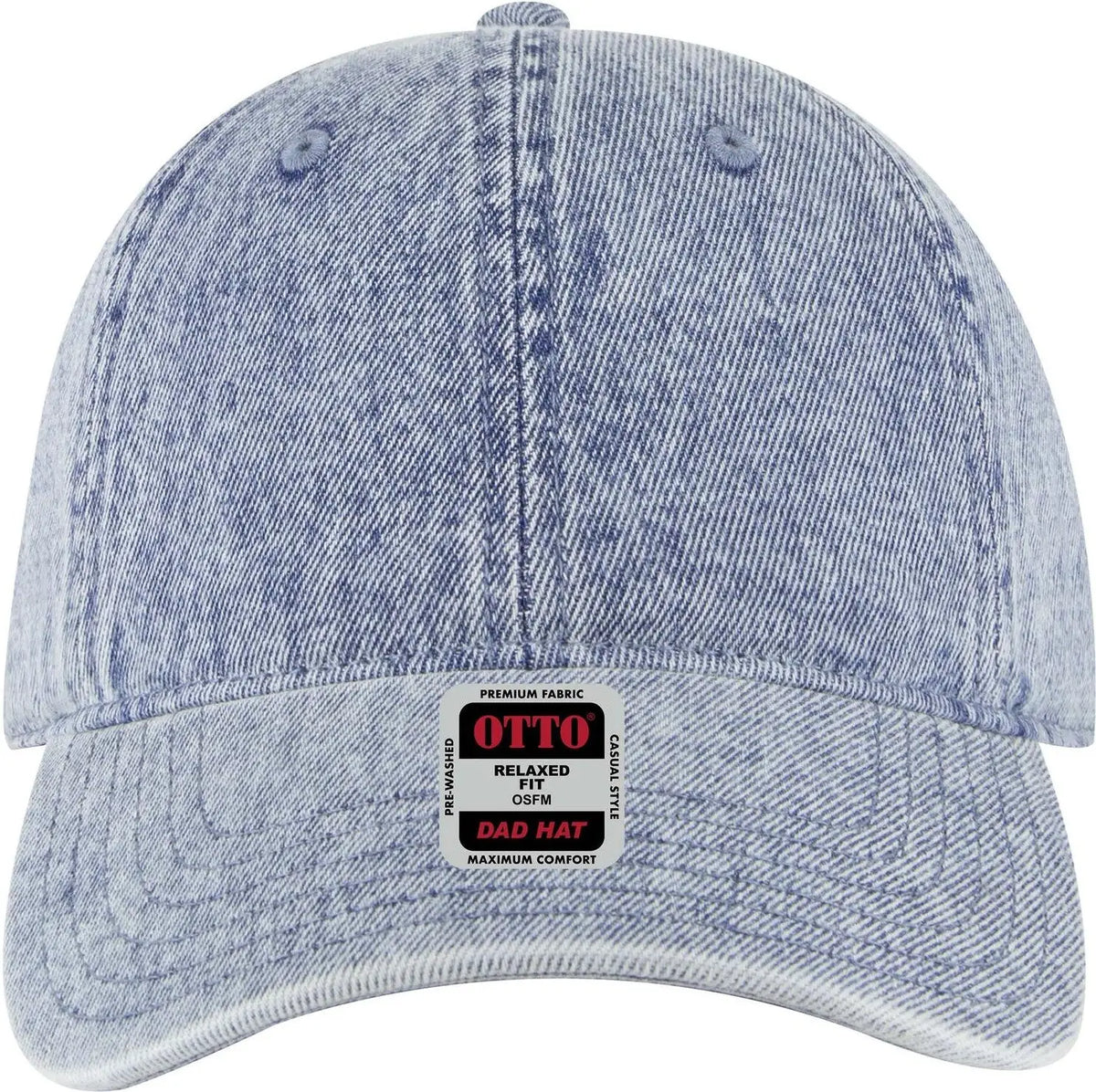 Otto 18-1248 6 Panel Low Profile Dad Cap - Lt. Blue - 1/2’’ - 7 5/8’’