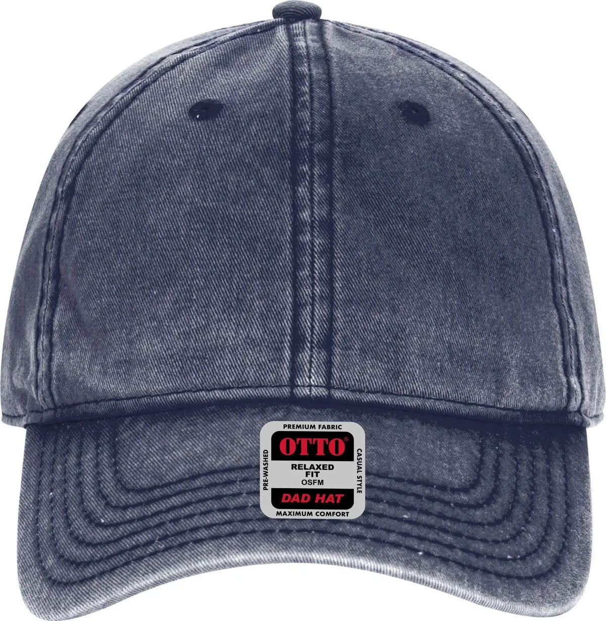 Otto 18-1248 6 Panel Low Profile Dad Cap - Navy - 1/2’’ - 7 5/8’’