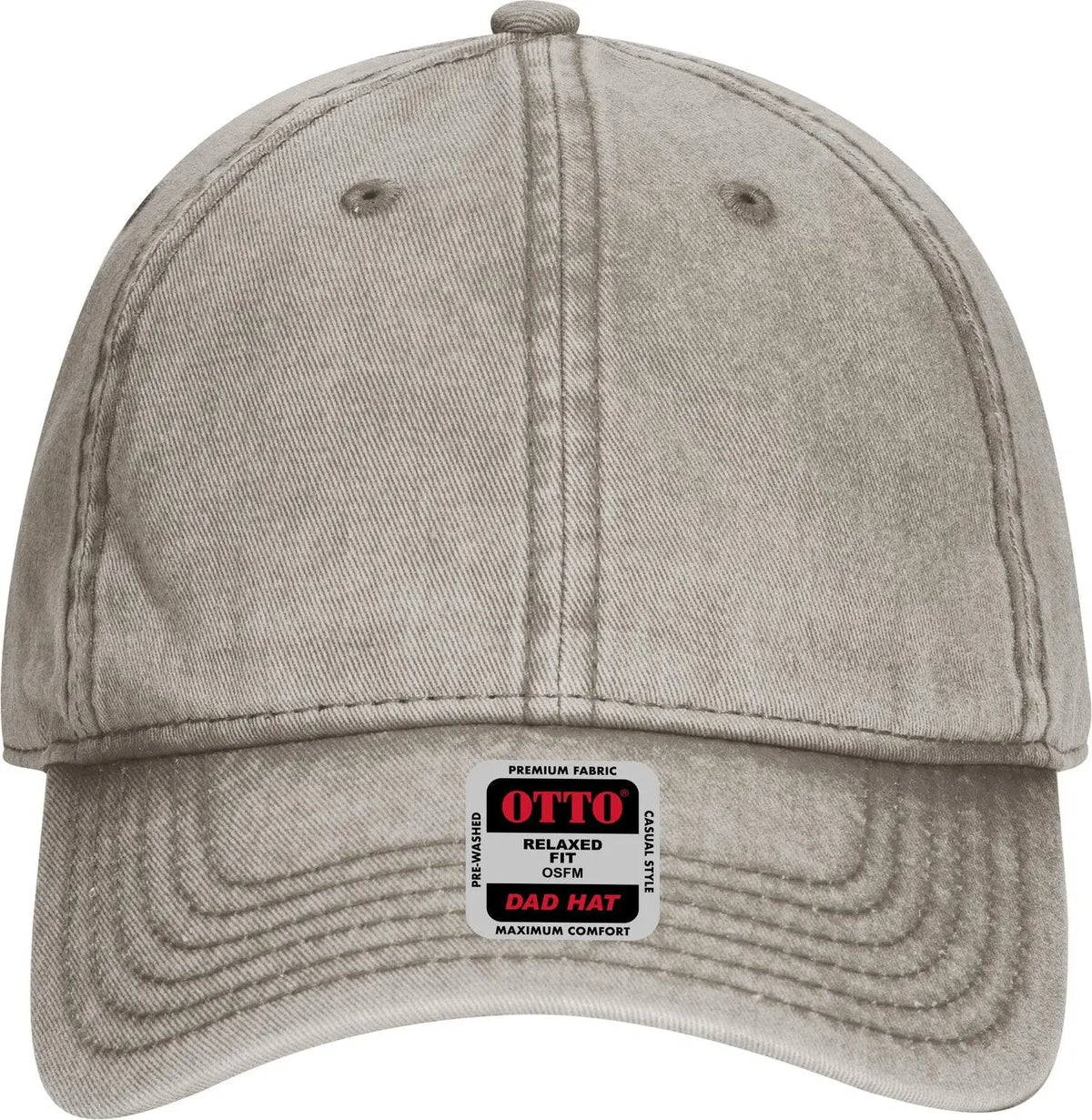 Otto 18-1248 6 Panel Low Profile Dad Cap - Ol. Green - 1/2’’ - 7 5/8’’