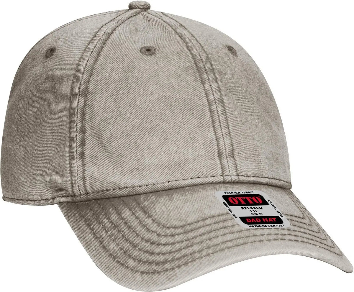 Otto 18-1248 6 Panel Low Profile Dad Cap - Ol. Green - 1/2’’ - 7 5/8’’