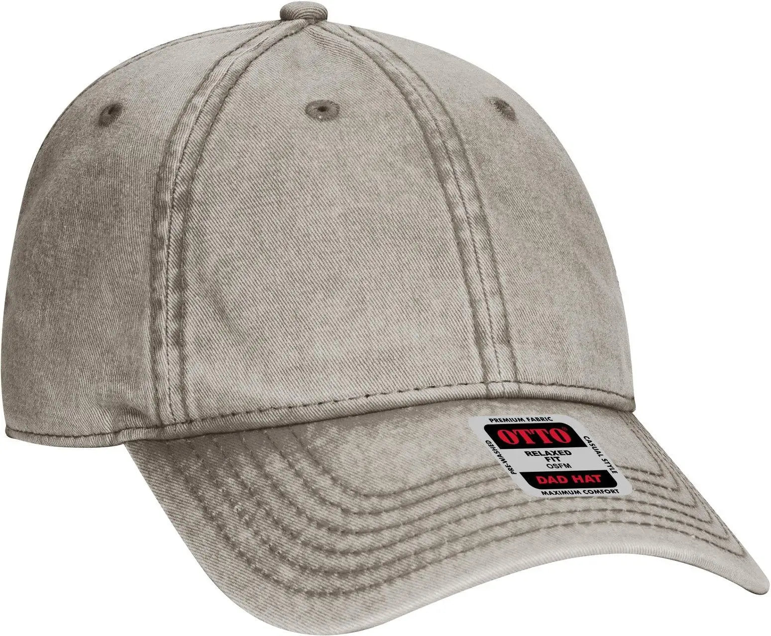 Otto 18-1248 6 Panel Low Profile Dad Cap - Ol. Green - 1/2’’ - 7 5/8’’