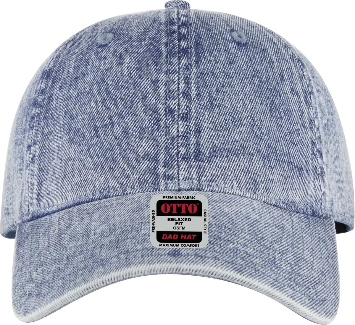 Otto 18-1249 6 Panel Low Profile Dad Cap - Lt. Blue - 1/2’’ - 7 5/8’’
