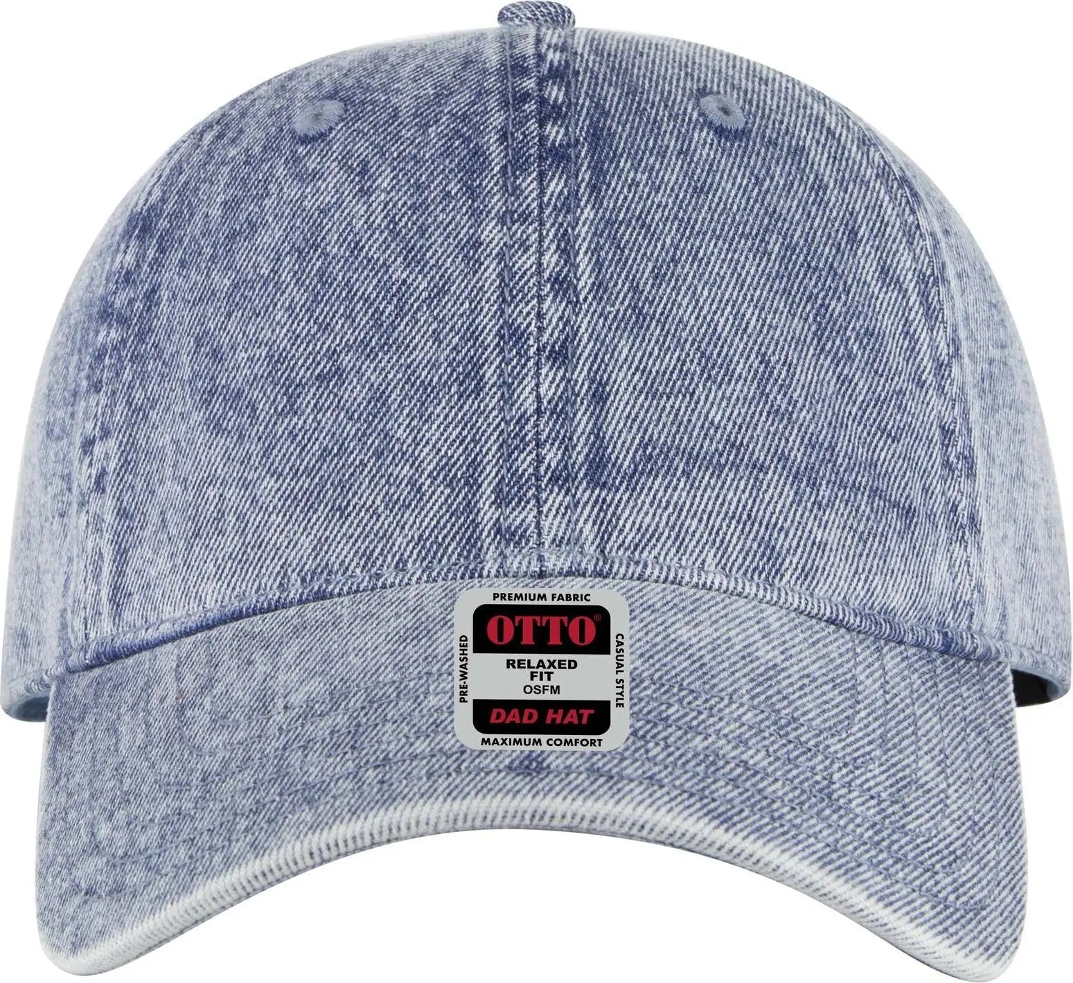Otto 18-1249 6 Panel Low Profile Dad Cap - Lt. Blue - 1/2’’ - 7 5/8’’