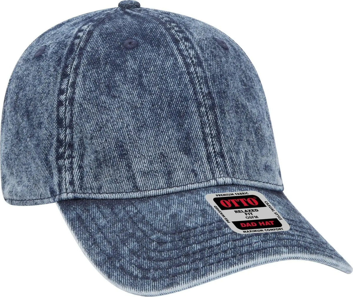 Otto 18-1249 6 Panel Low Profile Dad Cap - Navy - 1/2’’ - 7 5/8’’