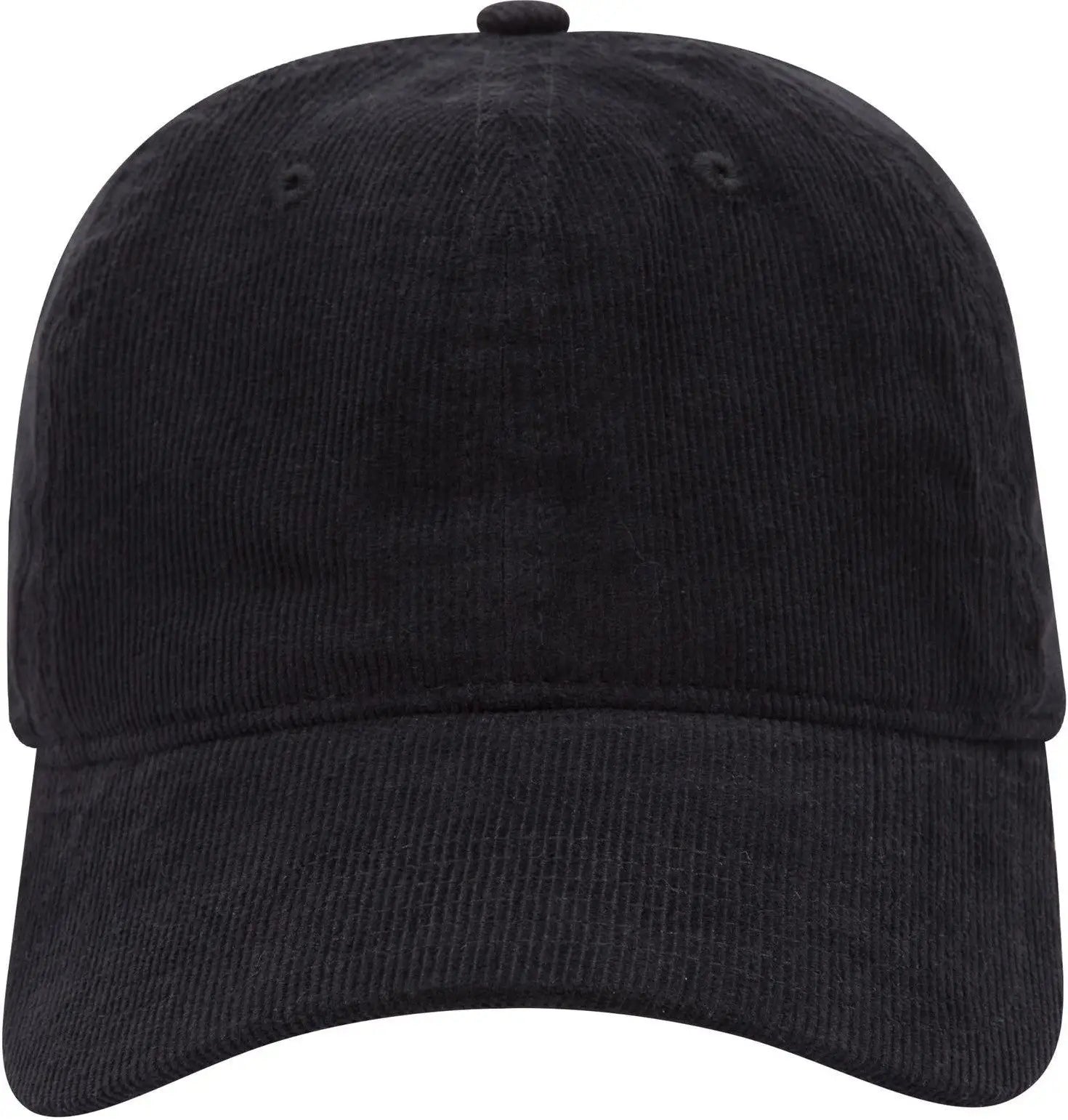 Otto 18-1272 6 Panel Low Profile Baseball Cap - Black - 1/2’’ - 7 5/8’’