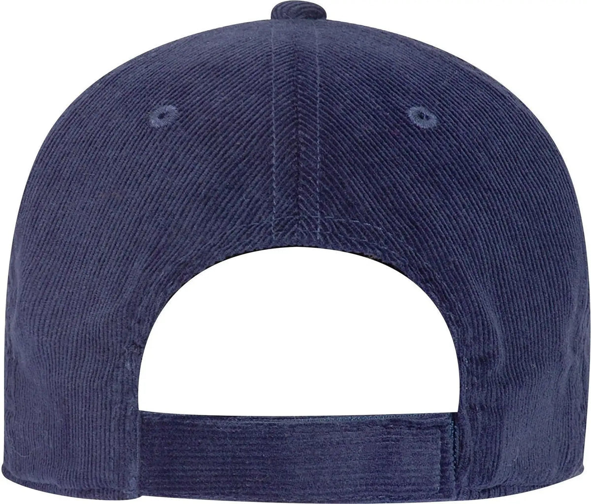 Otto 18-1272 6 Panel Low Profile Baseball Cap - Navy - 1/2’’ - 7 5/8’’