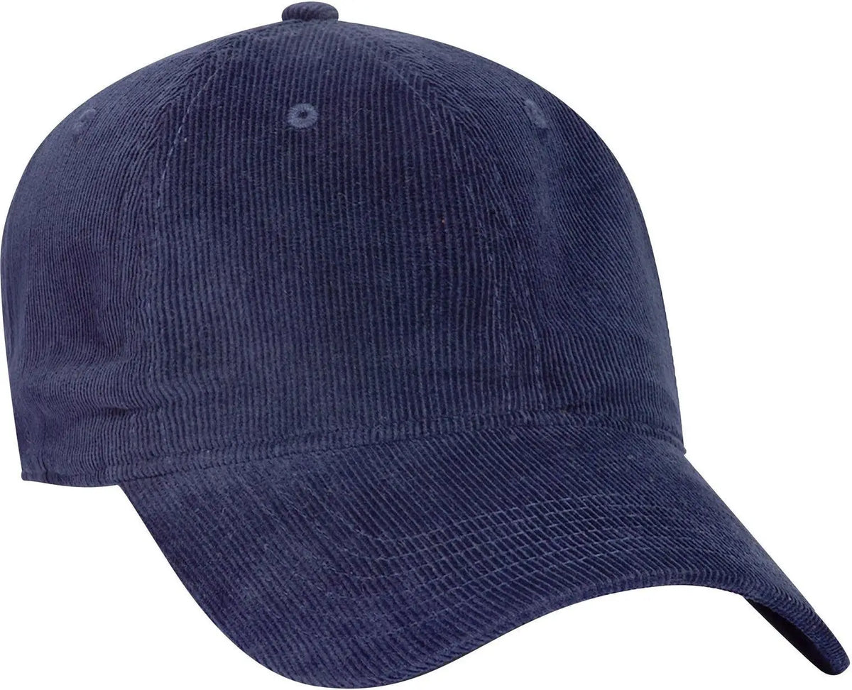 Otto 18-1272 6 Panel Low Profile Baseball Cap - Navy - 1/2’’ - 7 5/8’’