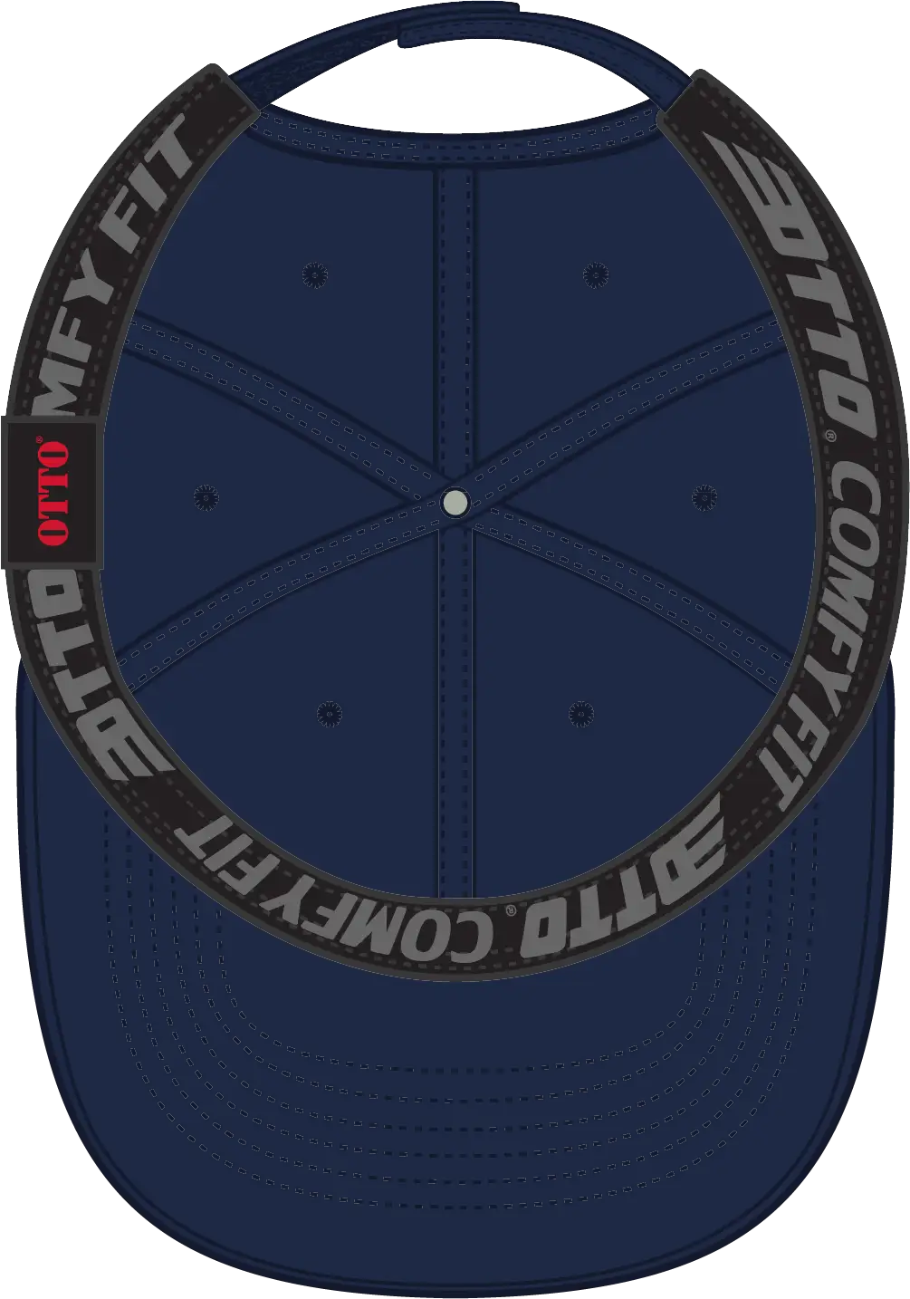 Otto 18-1282 ?Otto Comfy Fit’ 6 Panel Low Profile Dad Cap - Navy - 1/2’’ - 7 5/8’’
