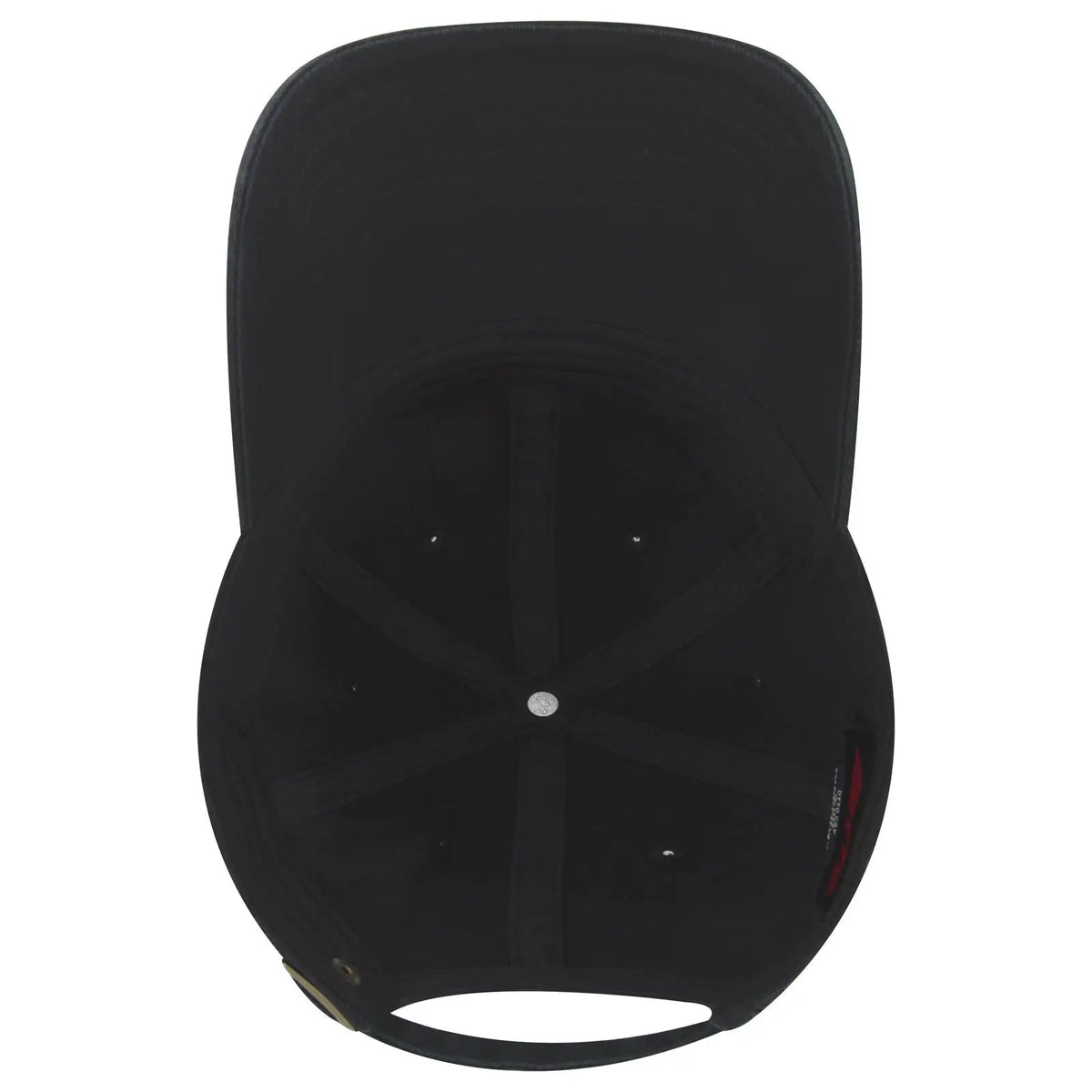 Otto 18-1322 6 Panel Low Profile Dad Cap - Black - 7 3/8’’ - 5/8’’