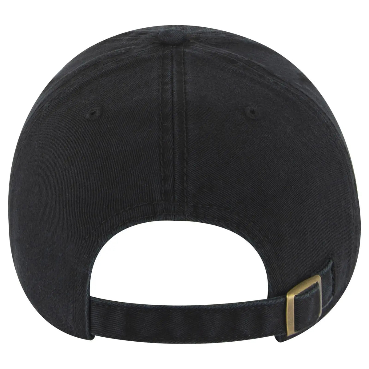 Otto 18-1322 6 Panel Low Profile Dad Cap - Black - 7 3/8’’ - 5/8’’