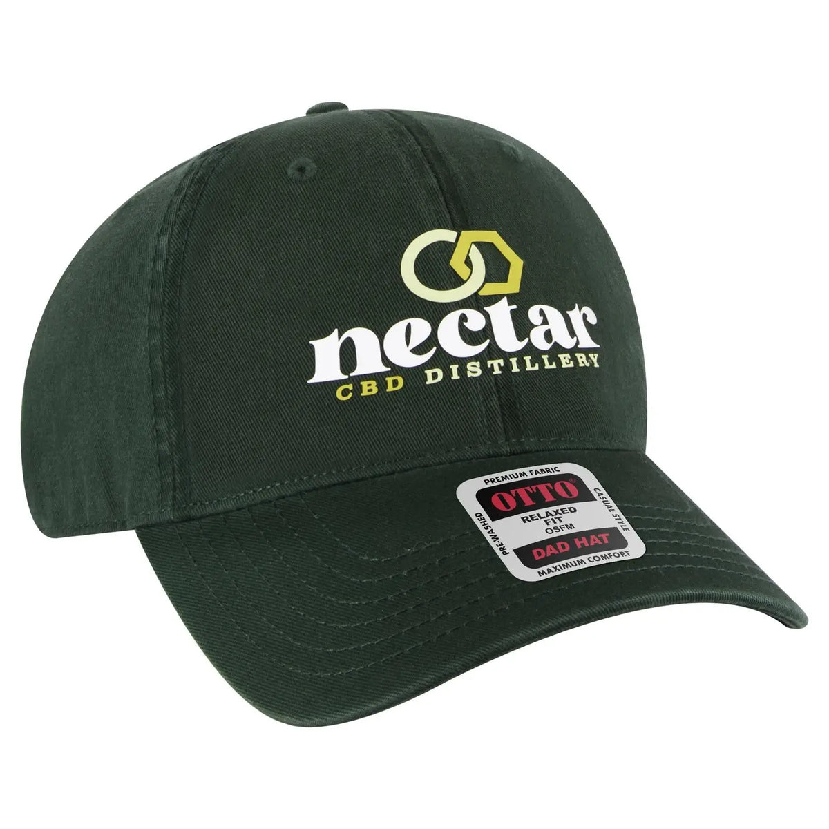 Otto 18-1322 6 Panel Low Profile Dad Cap - Dk. Green - 7 3/8’’ - 5/8’’