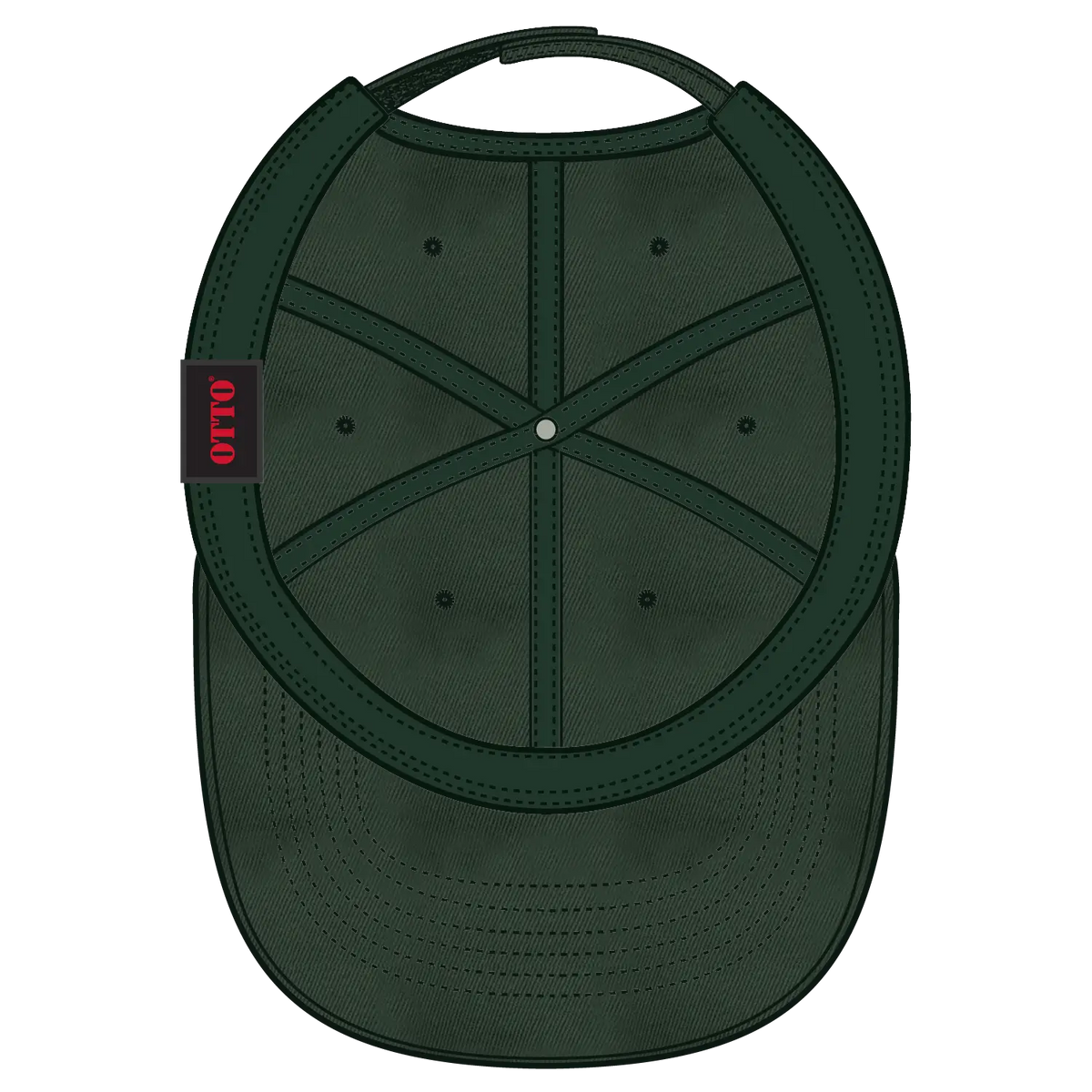Otto 18-1322 6 Panel Low Profile Dad Cap - Dk. Green - 7 3/8’’ - 5/8’’