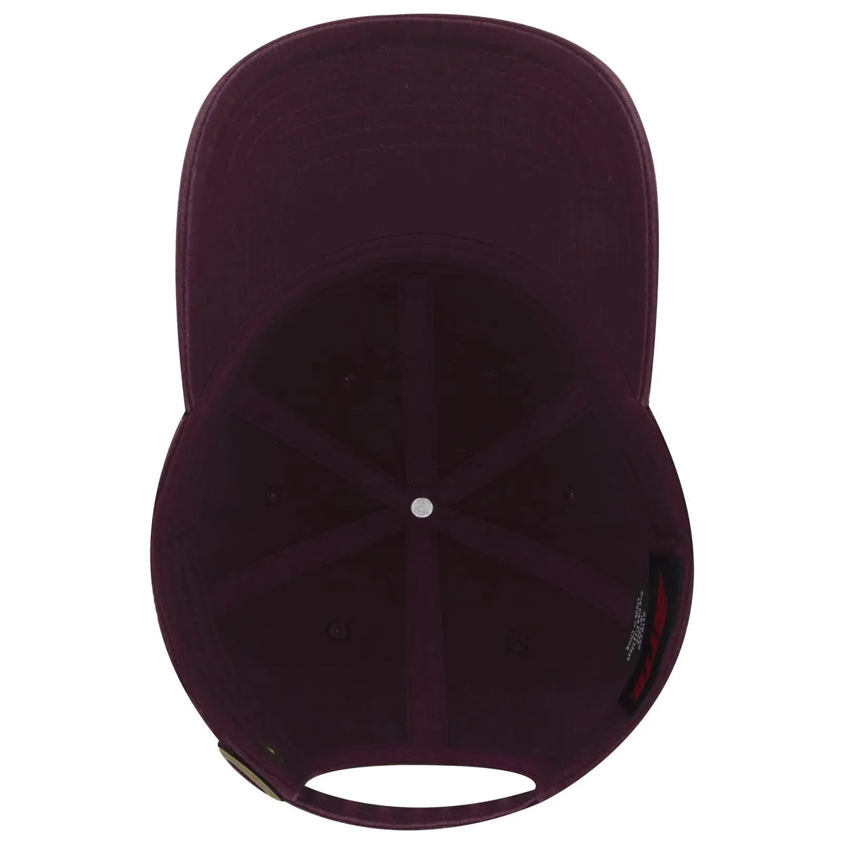 Otto 18-1322 6 Panel Low Profile Dad Cap - Maroon - 7 3/8’’ - 5/8’’