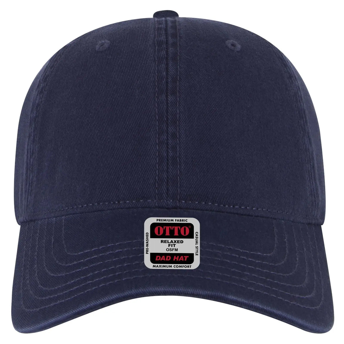 Otto 18-1322 6 Panel Low Profile Dad Cap - Navy - 7 3/8’’ - 5/8’’