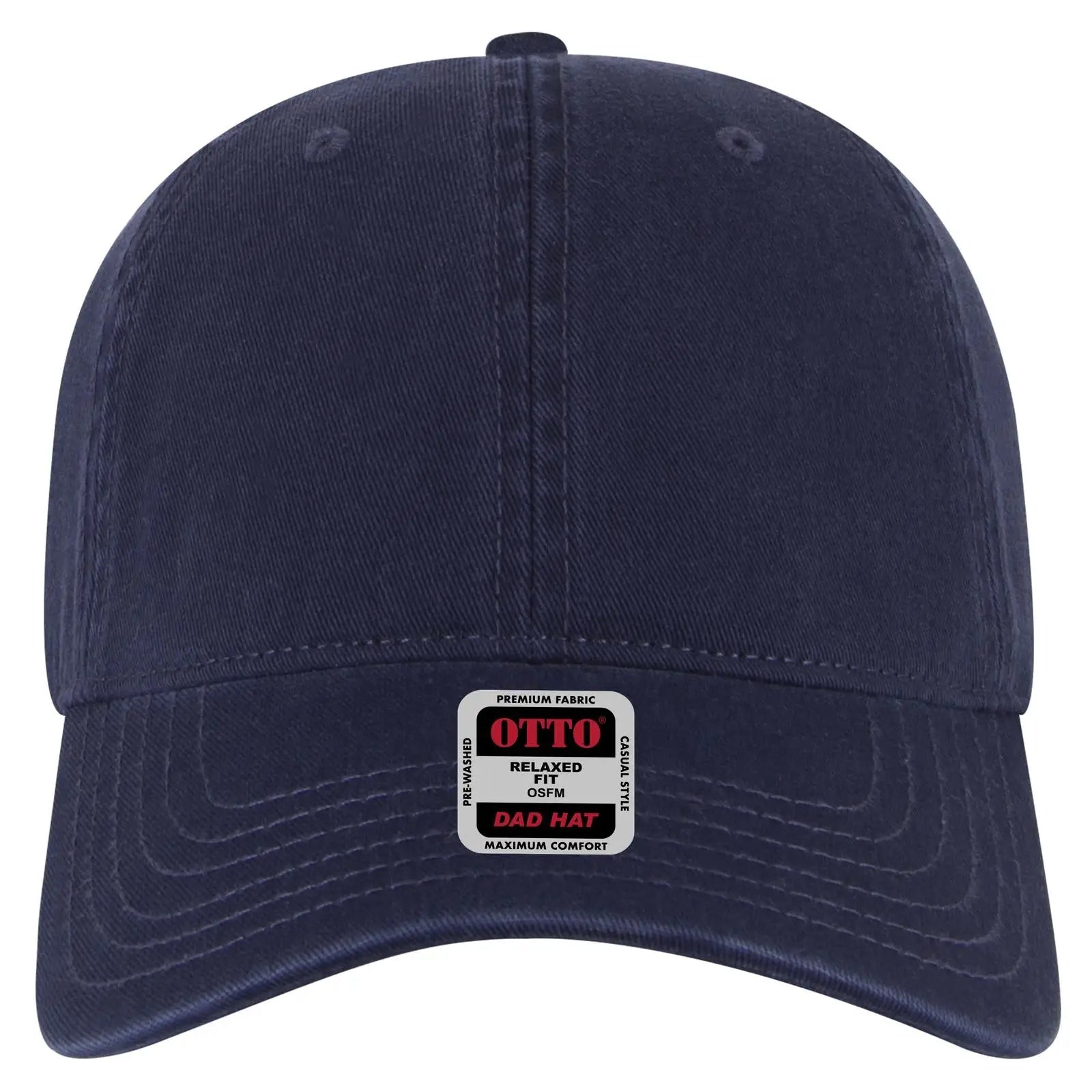Otto 18-1322 6 Panel Low Profile Dad Cap - Navy - 7 3/8’’ - 5/8’’