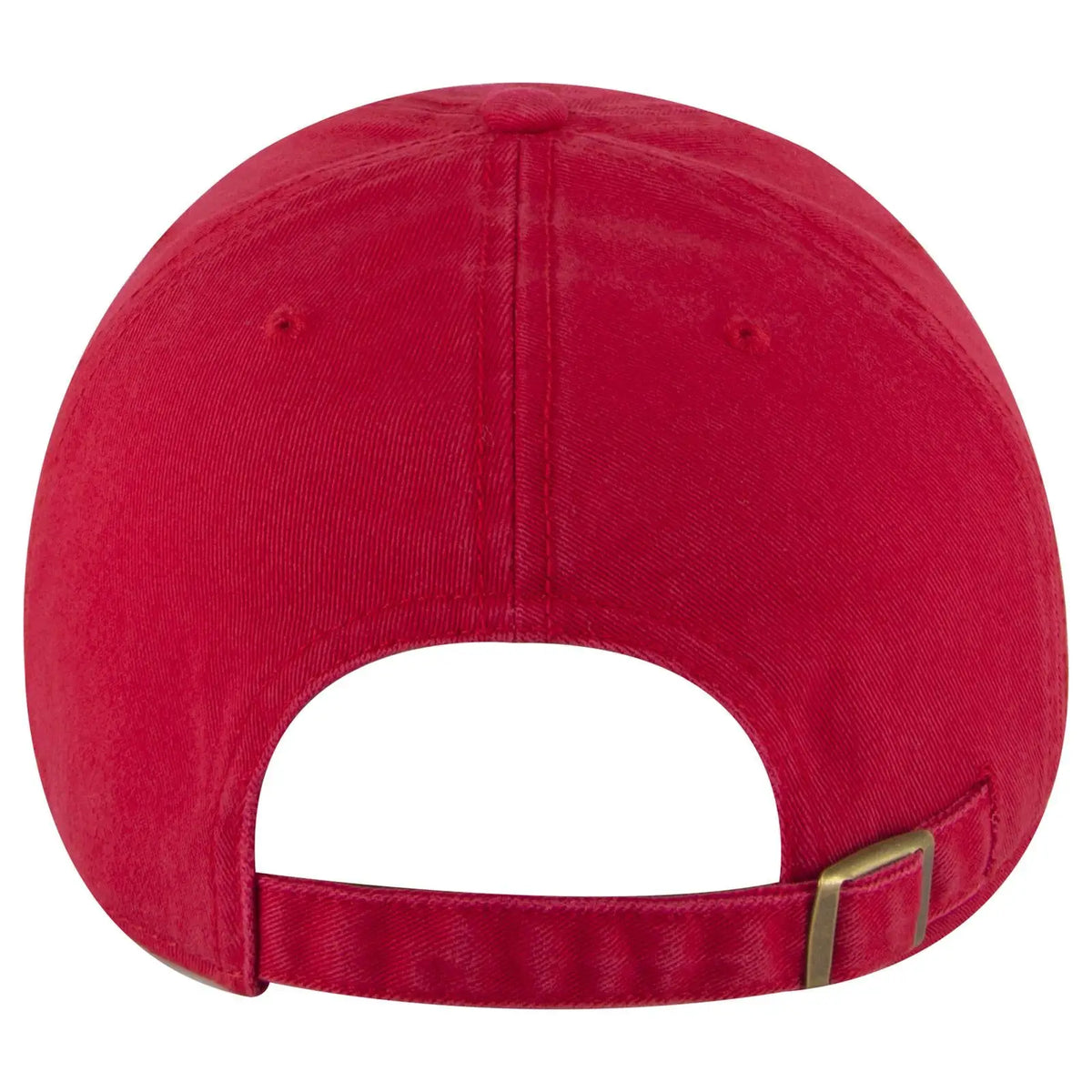 Otto 18-1322 6 Panel Low Profile Dad Cap - Red - 7 3/8’’ - 5/8’’